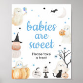 Boy Halloween Little Boo Baby's zijn zoet Poster (Voorkant)