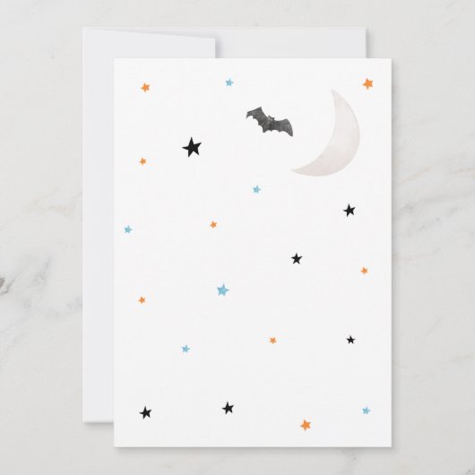 Boy Halloween Little Boo is bijna het gevolg van B Kaart (Achterkant)