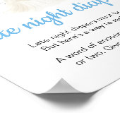 Boy Halloween Little Boo Late Night Luiers Poster (Hoek)