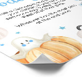 Boy Halloween Little Boo Zeg geen Baby Poster (Hoek)