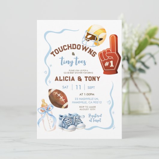 Boy Hand getekend eigenzinnige touchdown en kleine Kaart (Staand voorkant)