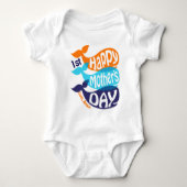 Boy Happy First Moederdag Bodysuit Whale Shirt (Voorkant)