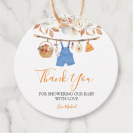 Boy Herfst Kleding Pompoen Herfst Baby shower Bedankjes Labels