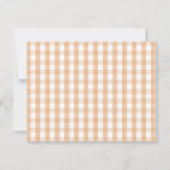 Boy Herfst Kleding Pompoen Herfst Baby shower Bedankkaart (Achterkant)