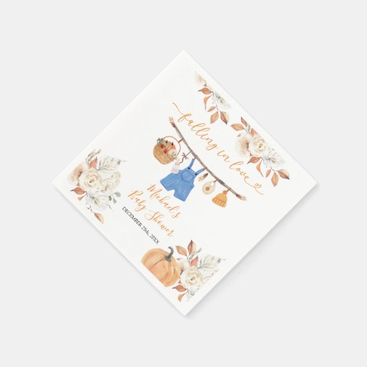 Boy Herfst Kleding Pompoen Herfst Baby shower Servet (Hoek)