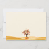 Boy Herfst Pompoen Baby shower Uitnodiging Kaart (Achterkant)