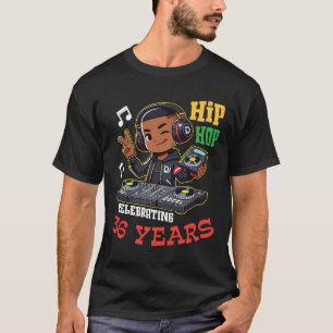 Boy Hip Hop viert 36 jaar oude gelukkige verjaarda T-shirt