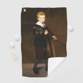 Boy Holding A Sword beroemd gemaakt door Edouard M Golfhanddoek (Insitu)