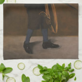 Boy Holding A Sword beroemd gemaakt door Edouard M Theedoek (Gevouwen)