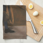 Boy Holding A Sword beroemd gemaakt door Edouard M Theedoek (Quarter Fold)