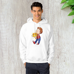 Boy Holding Golden Trophy Award winnaar Hoodie