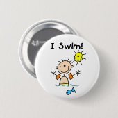 Boy I Swim Button (Voorkant /achterkant)