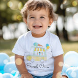 Boy Ice Cream Sweet One 1e Verjaardagsfeestoutfit<br><div class="desc">Boy Ice Cream Sweet One 1st Birthday Party Outfit Baby T-Shirt Alle design zijn © PIXEL PERFECTION PARTY LTD</div>