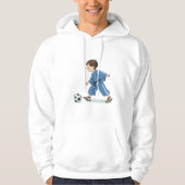 Boy in kimono playing soccer hoodie (Voorkant)