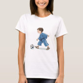 Boy in kimono playing soccer t-shirt (Voorkant)
