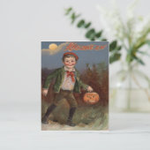 Boy Jack O Lantern Trick or treat Briefkaart (Staand voorkant)