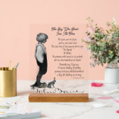 Boy John Bauer Original Poetry Acrylic Sig Acryl Bord (Huwelijk)