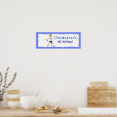 BOY KARATE KUNG FU Personalized Birthday Banner Poster (Keuken)