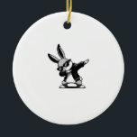 Boy Kid Easter Day Dabbing Bunny Rabbit Hip Hop Ea Keramisch Ornament<br><div class="desc">Boy Kid Easter Day Dabbing Bunny Rabbit Hip Hop Easter Baket T-Shirt</div>