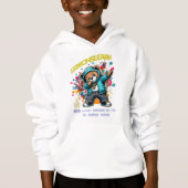 BOY/KIDS DABBING FUTURE LESSONS LEARN HOODIE  (Voorkant)