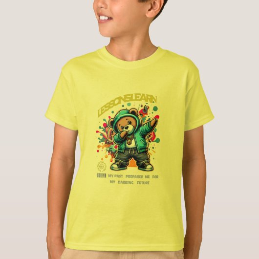 BOY/KIDS DABBING FUTURE LESSONS LEARN T SHIRT  (Voorkant)