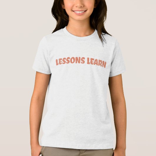Boy/Kids Energy Flow Lessons Learn T Shirt  (Voorkant)