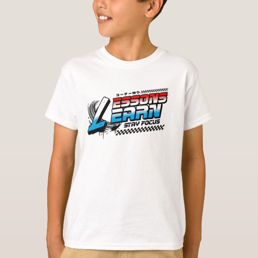 BOY KIDS FOCUS LESSONS LEARN JERSEY T SHIRT (Voorkant)