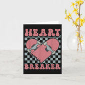 Boy Kinder Valentijnse Heartbreaker Skateboard Ska Kaart (Gele Bloem)