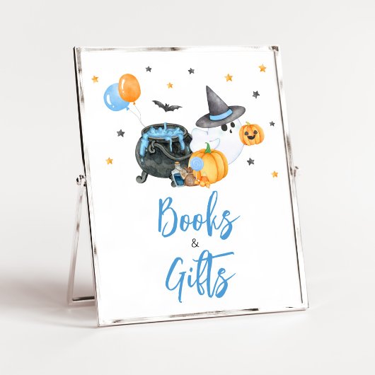 Boy Little Boo Ghost Baby shower Boeken en geschen Poster