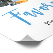 Boy Little Boo Ghost Baby shower Favorieten Poster (Hoek)