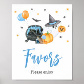 Boy Little Boo Ghost Baby shower Favorieten Poster (Voorkant)
