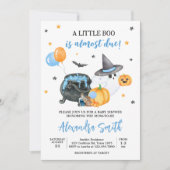 Boy Little Boo Ghost Baby shower Kaart (Voorkant)