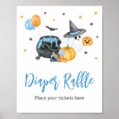 Boy Little Boo Ghost Baby shower Poster (Voorkant)