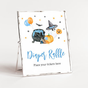Boy Little Boo Ghost Baby shower Poster