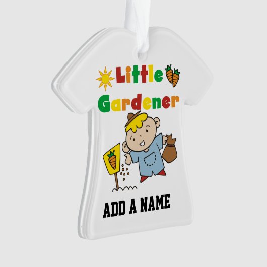 Boy Little Gardener Ornament (voorkant)
