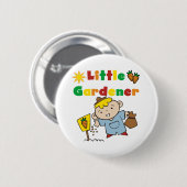 Boy Little Gardener Ronde Button 5,7 Cm (Voorkant /achterkant)