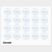 Boy Little Heartbreaker Blue Valentijn Baby shower Ronde Sticker (Vel)