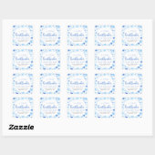 Boy Little Heartbreaker Blue Valentijn Baby shower Vierkante Sticker (Vel)