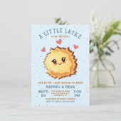 Boy Little Latke Chanoeka Baby shower Kaart (Staand voorkant)
