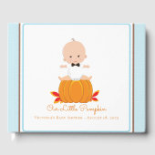 Boy Little Pumpkin Baby shower Gastenboek (Voorkant)