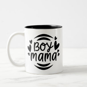 Boy Mama Moederdag Moeder Tweekleurige Koffiemok