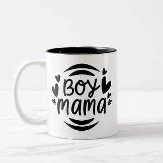 Boy Mama Moederdag Moeder Tweekleurige Koffiemok