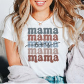 Boy Mama Moederdag Retro T-Shirt