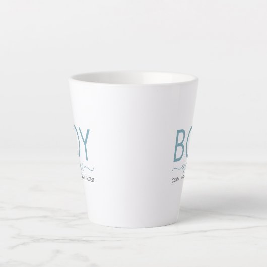 Boy Mama personaliseerde met Names Latte Mok (Voorkant)