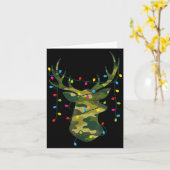 Boy Men Camo Deer Hunting Christmas Light Pajama P Kaart (Gele Bloem)