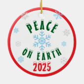 Boy Merry Christmas Trees Orange Car Keramisch Ornament (Achterkant)