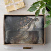  Boy met Schildpadportret Decoupage Tissuepapier (Geschenk)