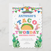 Boy, Mexico Taco 2nd Birthday, Fiesta, 2nd Kaart (Voorkant)