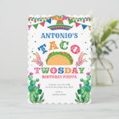 Boy, Mexico Taco 2nd Birthday, Fiesta, 2nd Kaart (Staand voorkant)