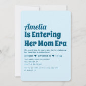 Boy Modern Mom Era Minimalistisch Baby shower Kaart (Voorkant)